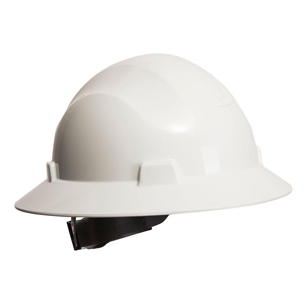 Portwest PS56 Premier Full Brim Hard Hat with 4 Pt. Textile Suspension - Gorvex.com