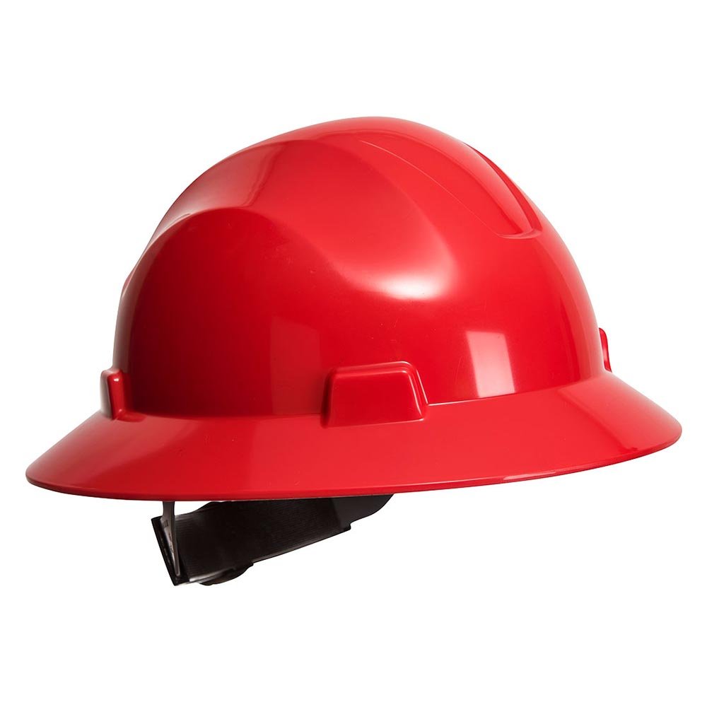 Portwest PS56 Premier Full Brim Hard Hat with 4 Pt. Textile Suspension - Gorvex.com