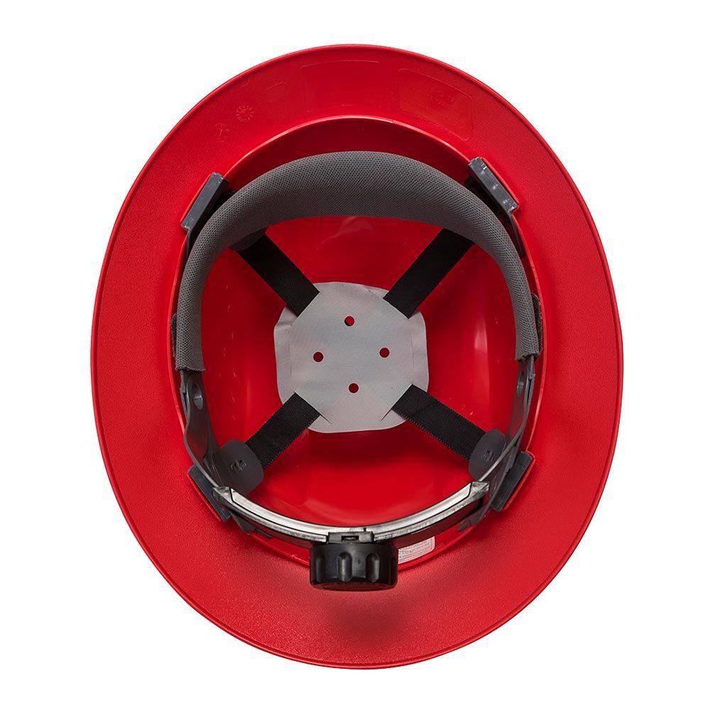 Portwest PS56 Premier Full Brim Hard Hat with 4 Pt. Textile Suspension - Gorvex.com