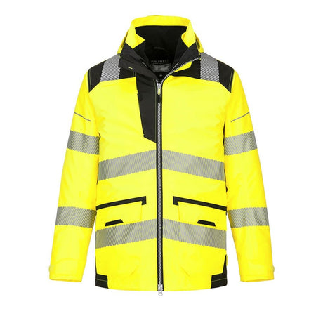 Portwest PW367 PW3 Class 3 Hi Vis 5 - in - 1 Waterproof Jacket - Gorvex.com