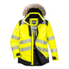 Portwest PW369 PW3 Class 3 Hi - Vis Winter Parka with Faux Fur Trim - Gorvex.com