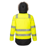 Portwest PW369 PW3 Class 3 Hi - Vis Winter Parka with Faux Fur Trim - Gorvex.com