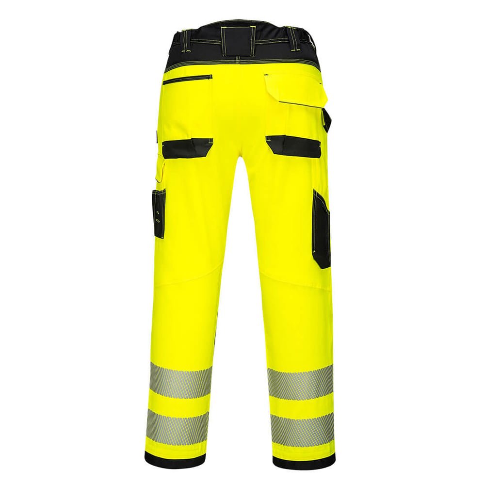 Portwest PW385 Women's Hi - Vis Stretch Work Pant with Cargo Pocket - Gorvex.com