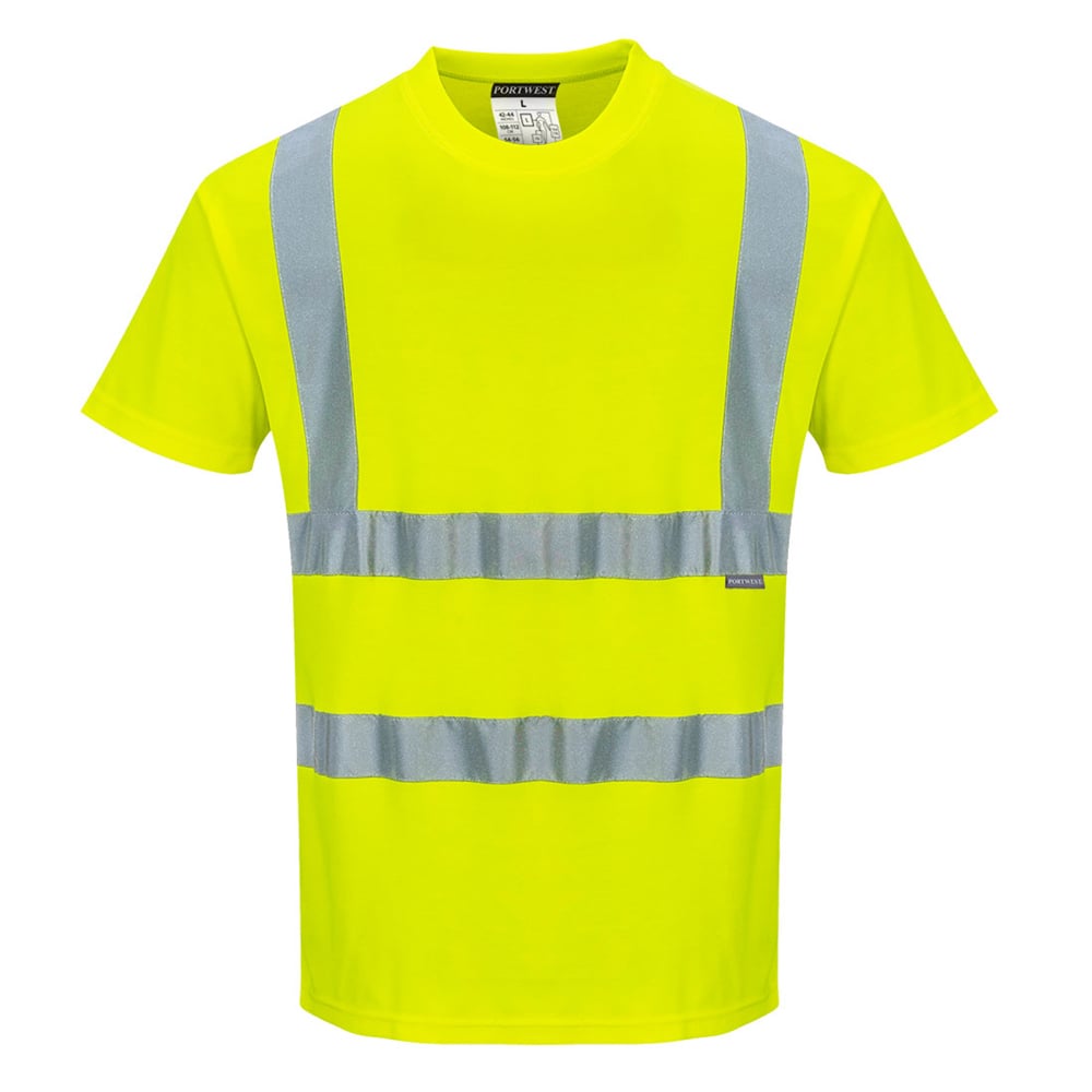 Portwest S170 Cotton Comfort Short - Sleeved T-Shirt with 35 UPF - Gorvex.com