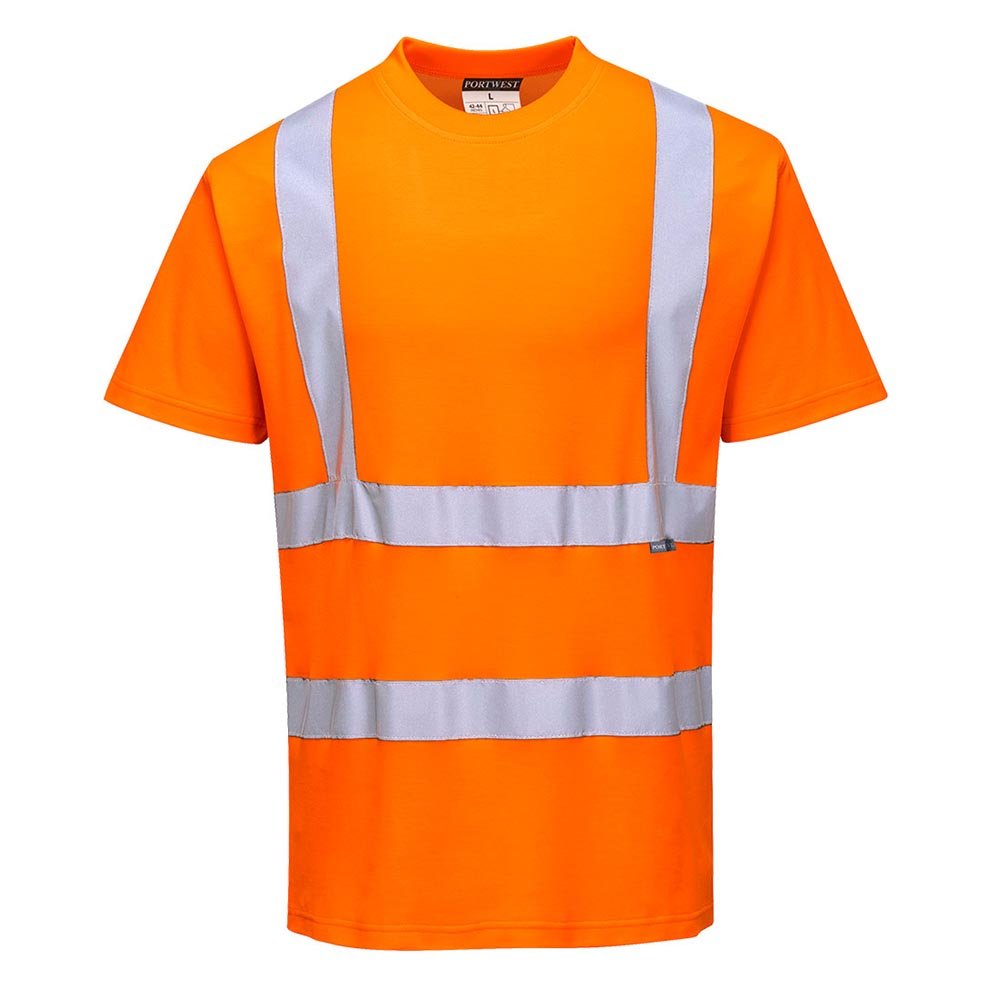 Portwest S170 Cotton Comfort Short - Sleeved T-Shirt with 35 UPF - Gorvex.com