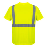 Portwest S190 Series Hi Vis Short - Sleeved T-Shirt with Chest Pocket - Gorvex.com