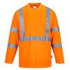 Portwest S191 Series Hi Vis Long - Sleeved T-Shirt with Chest Pocket - Gorvex.com