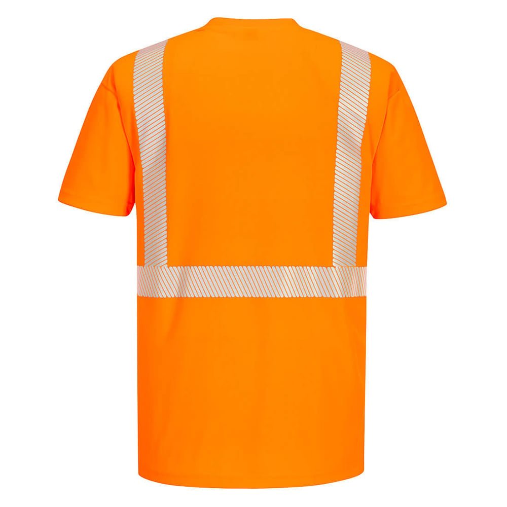 Portwest S194 Hi Vis Short Sleeve Pocket T-Shirt with Segmented Tape - Gorvex.com