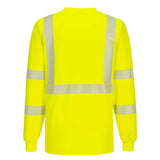 Portwest S195 Hi Vis Long Sleeve Pocket T-Shirt with Segmented Tape - Gorvex.com