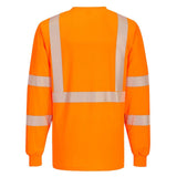 Portwest S195 Hi Vis Long Sleeve Pocket T-Shirt with Segmented Tape - Gorvex.com