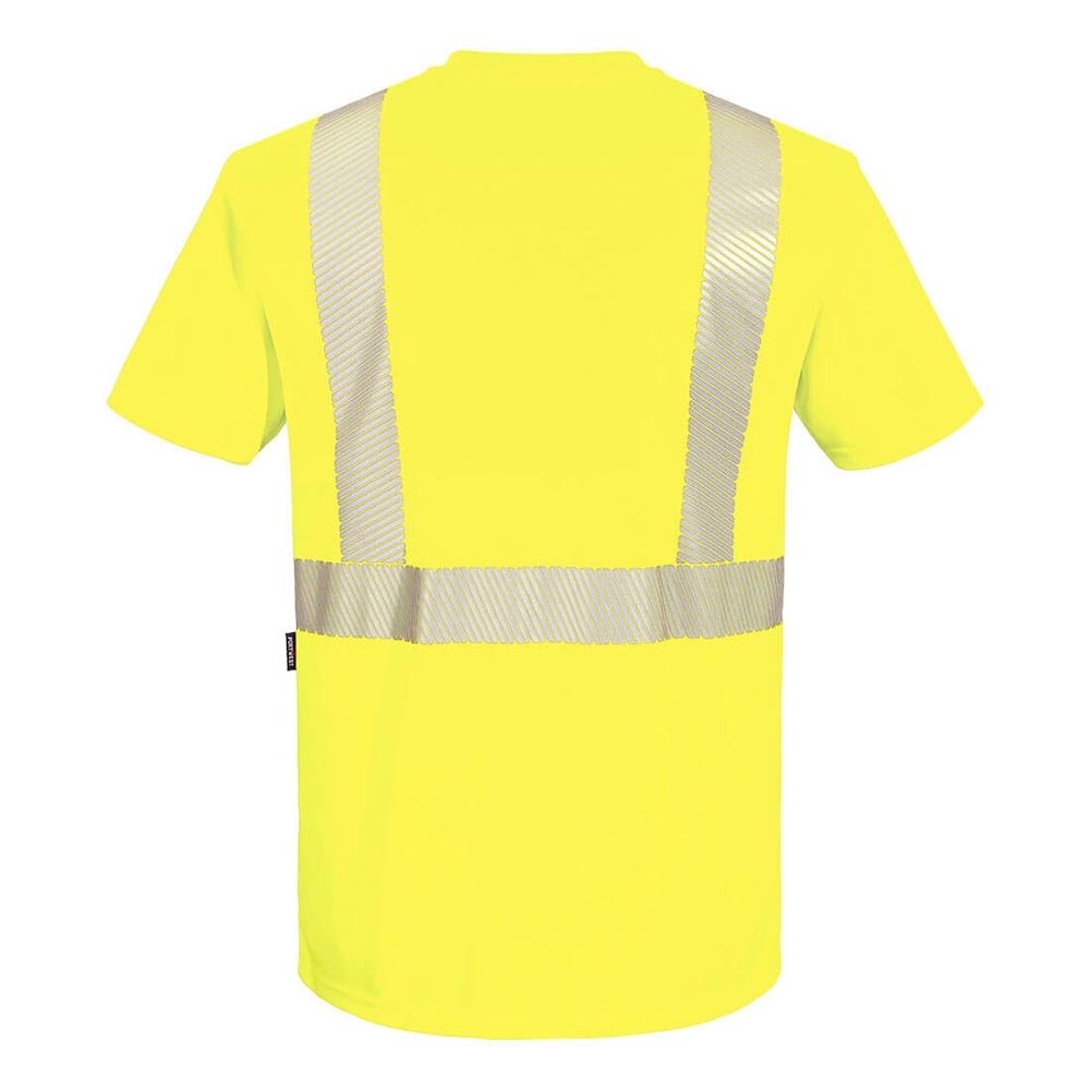 Portwest S196 Hi - Vis Segmented Tape Contrast Short Sleeve T-Shirt - Gorvex.com