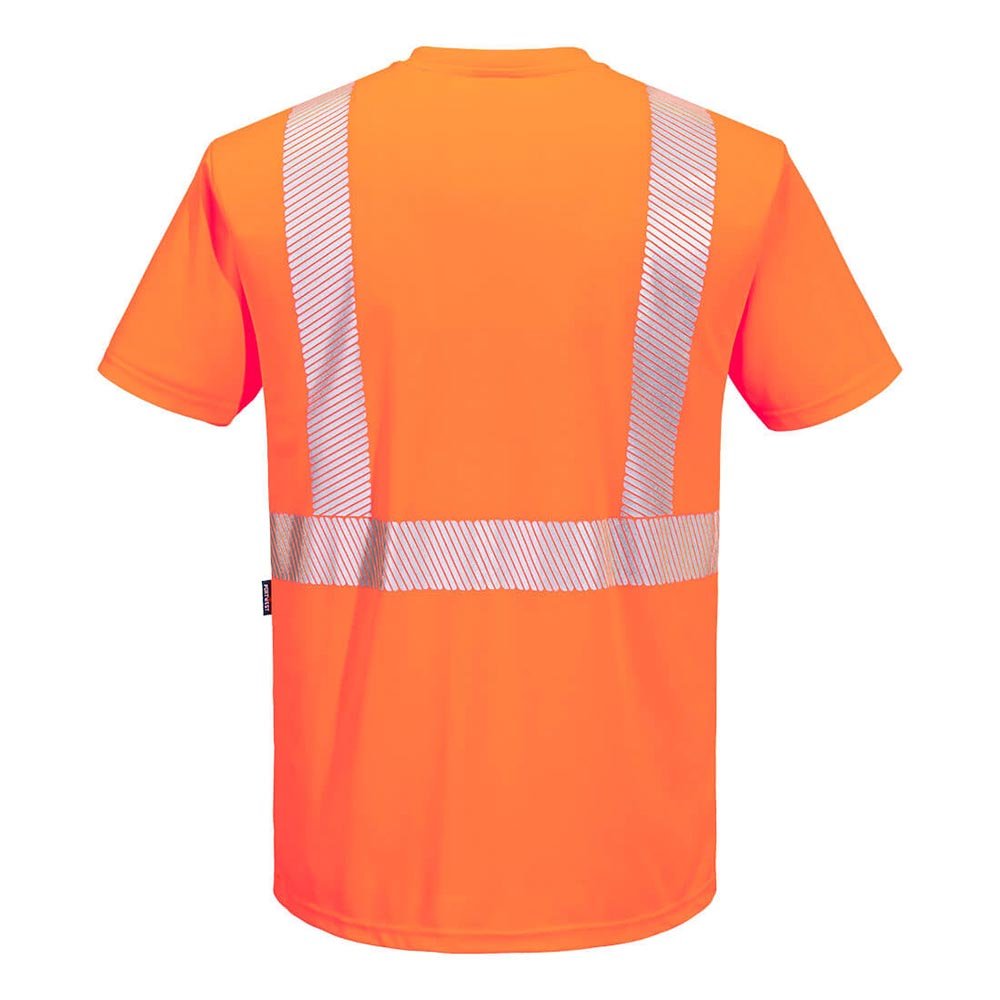 Portwest S196 Hi - Vis Segmented Tape Contrast Short Sleeve T-Shirt - Gorvex.com