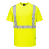 Portwest S198 Hi - Vis Pocketless Short Sleeve T-Shirt - Gorvex.com