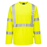 Portwest S199 Hi - Vis Pocketless Long Sleeve T-Shirt - Gorvex.com