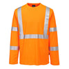 Portwest S199 Hi - Vis Pocketless Long Sleeve T-Shirt - Gorvex.com