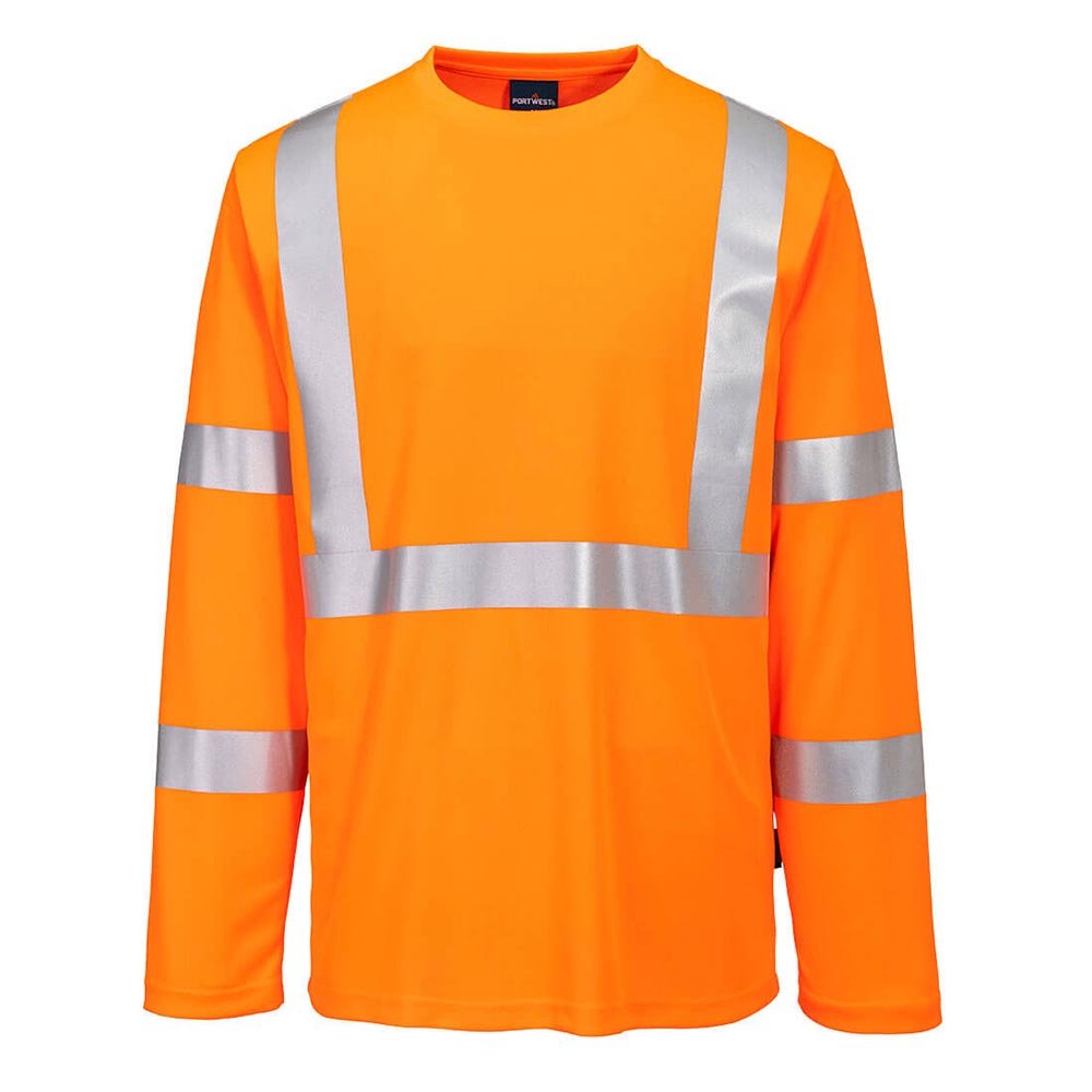 Portwest S199 Hi - Vis Pocketless Long Sleeve T-Shirt - Gorvex.com