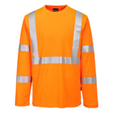 Portwest S199 Hi - Vis Pocketless Long Sleeve T-Shirt - Gorvex.com
