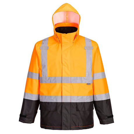 Portwest S362 Hi Vis 3 - in - 1 Contrast Jacket with Packaway Hood - Gorvex.com