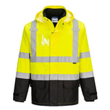 Portwest S362 Hi Vis 3 - in - 1 Contrast Jacket with Packaway Hood - Gorvex.com