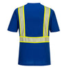 Portwest S396 Iona Plus Black Short Sleeved Shirt with Reflective Tape - Gorvex.com