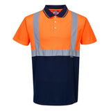 Portwest S479 Series Hi Vis Two - Tone Polo Shirt with Contrast Panel - Gorvex.com