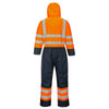 Portwest S485 Hi Vis Lined Contrast Coverall with Zip and Snap Closure - Gorvex.com