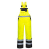 Portwest S489 Hi Vis Lined Contrast Bib & Brace with Side Zipper - Gorvex.com