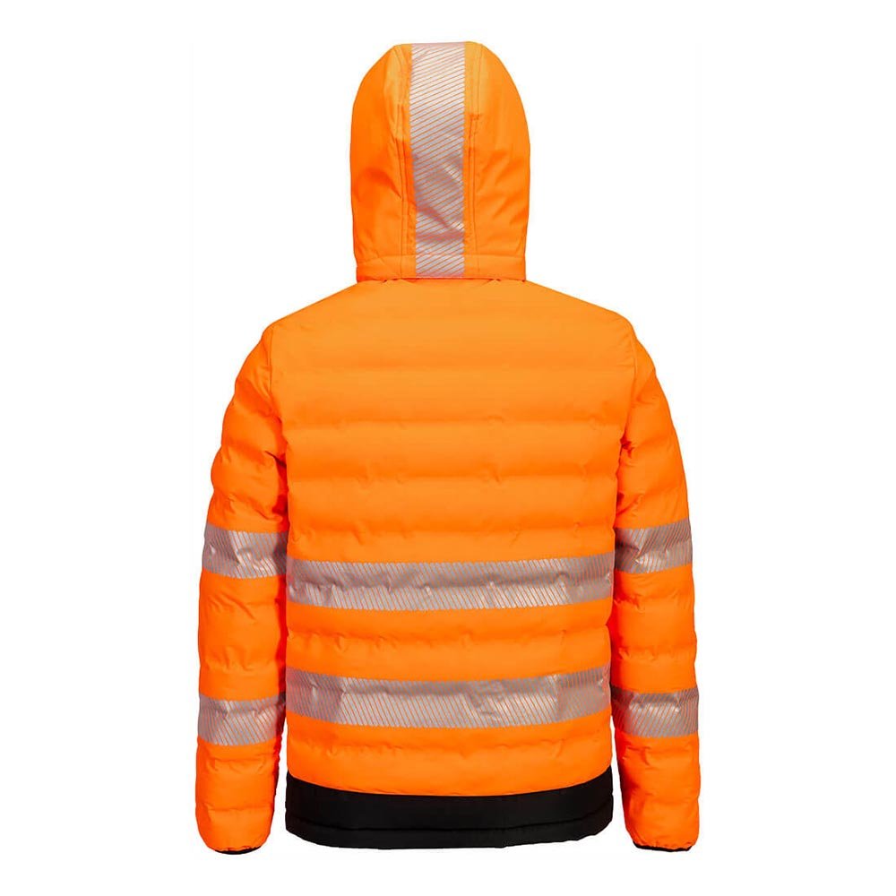Portwest S548 Hi Vis Ultrasonic Heated Tunel Jacket with Detachable Hood - Gorvex.com