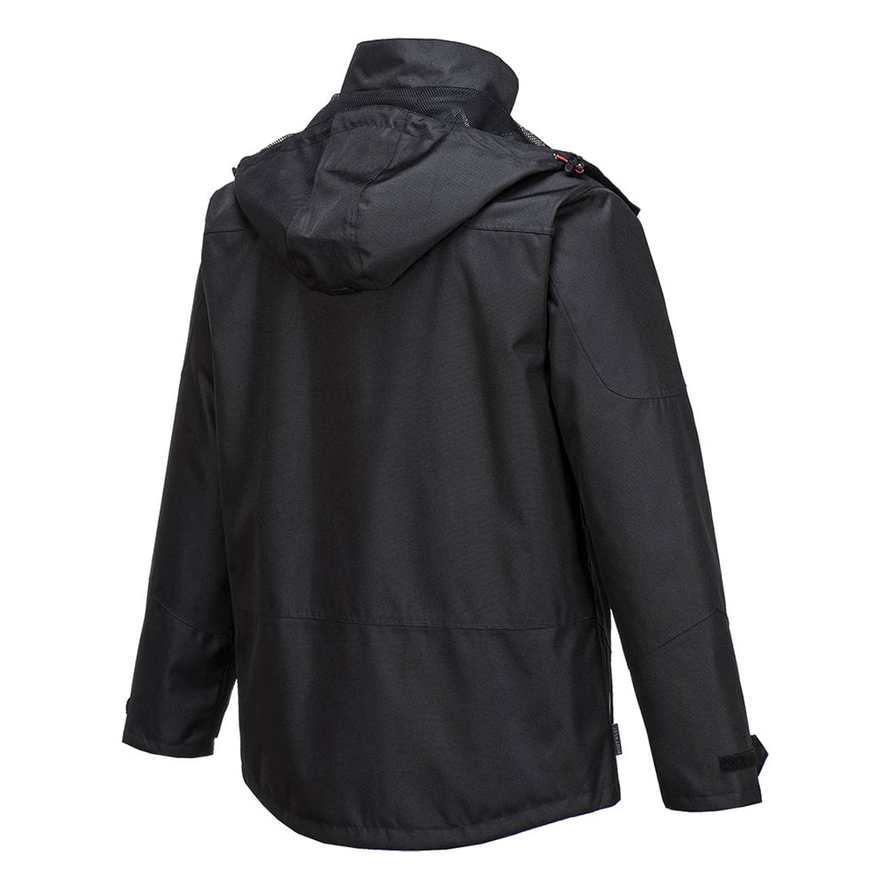 Portwest S555 Outcoach Waterproof Hooded Jacket with Zipper Pockets - Gorvex.com