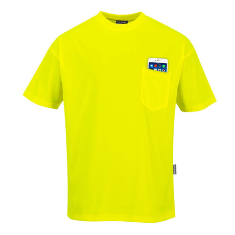 Portwest S578 Series Non - ANSI Hi Vis Short Sleeve T-Shirt with Pocket - Gorvex.com