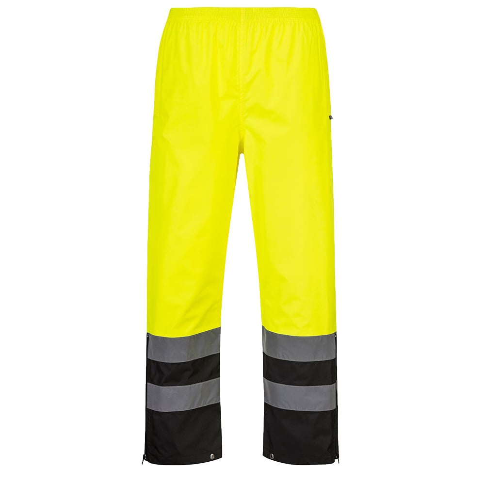 Portwest S587 Series Hi Vis Rain Pants with Side Zip Leg Opening - Gorvex.com