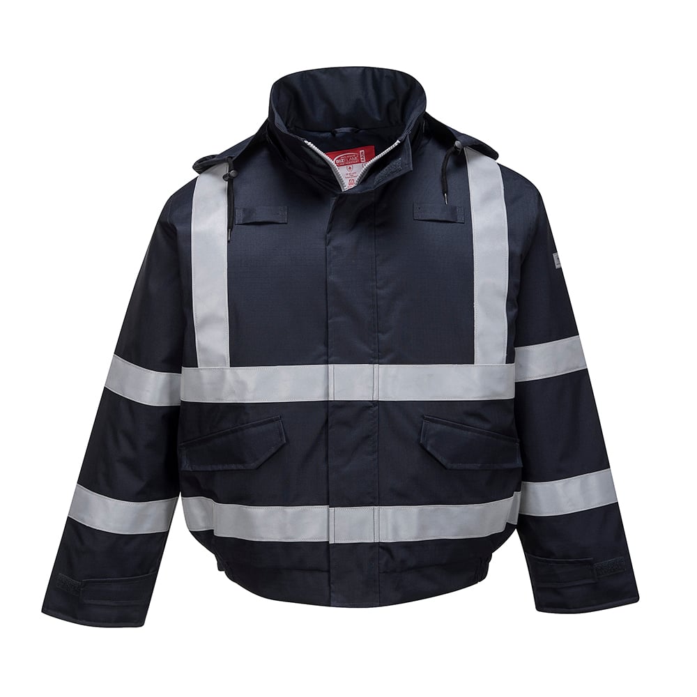 Portwest S783 Bizflame Rain FR Bomber Jacket with FR Reflective Tape - Gorvex.com