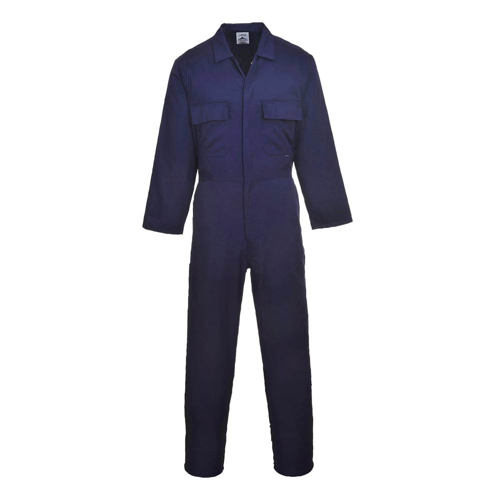 Portwest S999 Euro Work Polycotton Coverall with Elastic Back Waist - Gorvex.com