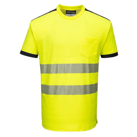 Portwest T181 PW3 Series Hi Vis Short Sleeved Shirt with Segmented Tapes - Gorvex.com