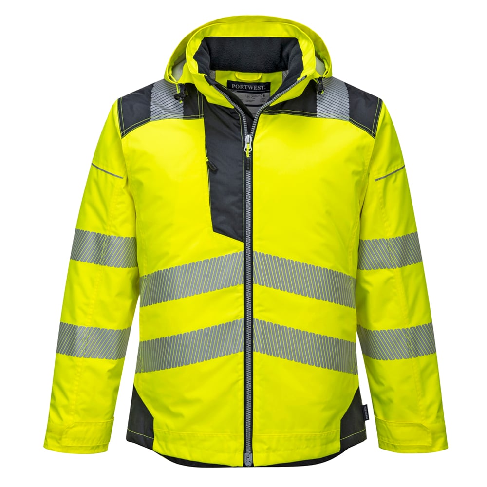 Portwest T400 Vision PW3 Hi Vis Rain Jacket with Insulatex Heat Lining - Gorvex.com