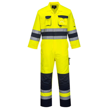 Portwest TX55 Nantes Two - Tone Hi - Vis Coverall with 12 Pockets - Gorvex.com