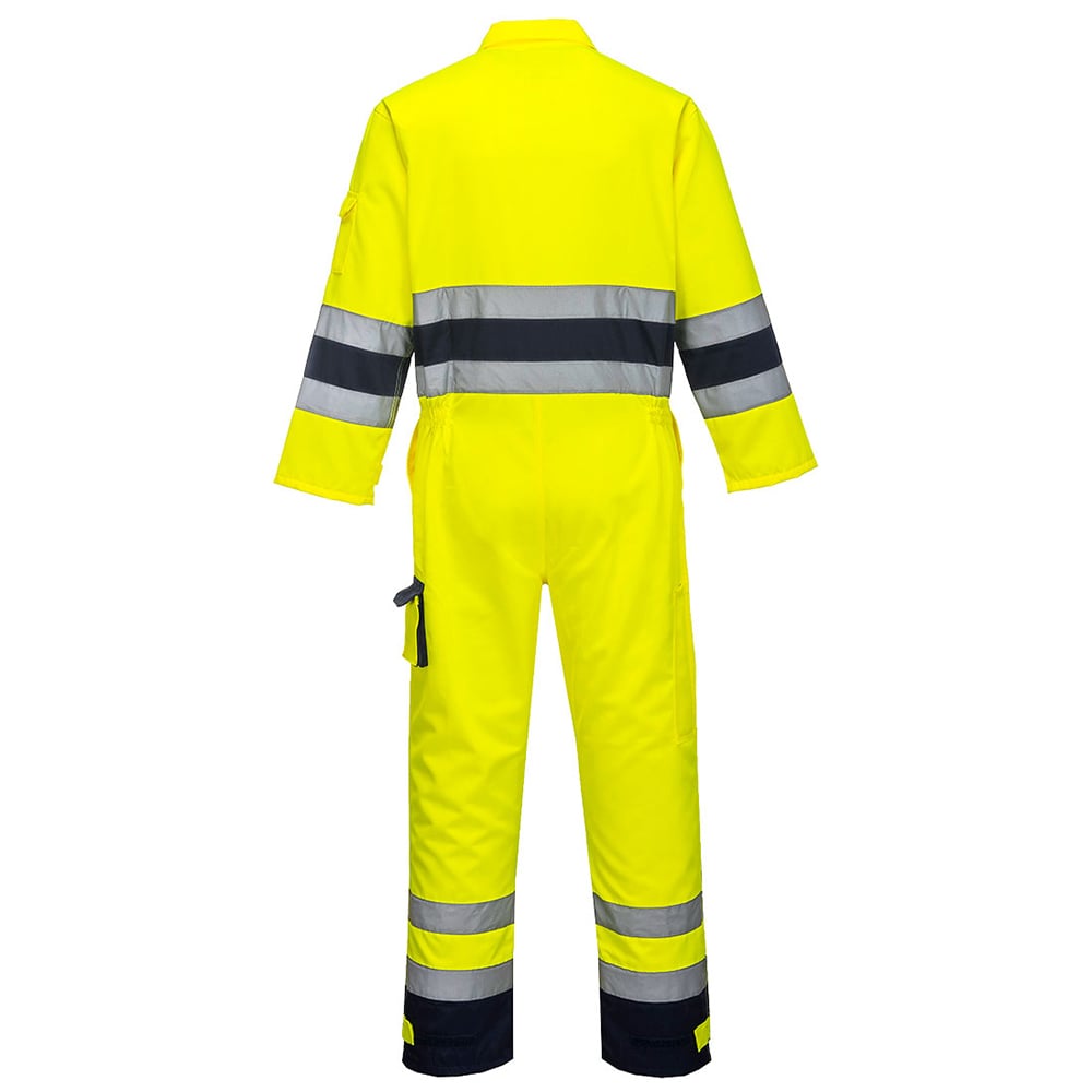 Portwest TX55 Nantes Two - Tone Hi - Vis Coverall with 12 Pockets - Gorvex.com