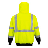 Portwest UB315 Hi Vis Two - Toned Zipped Hoodie with Oversized Pockets - Gorvex.com