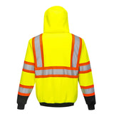 Portwest UB316 Kansas Hi Vis Zipped Hoodie with Contrasting Tape - Gorvex.com