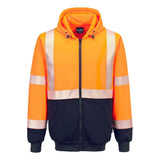 Portwest UB320 Hi - Vis Two - Tone Hoodie with Contrast Segmented Tape - Gorvex.com