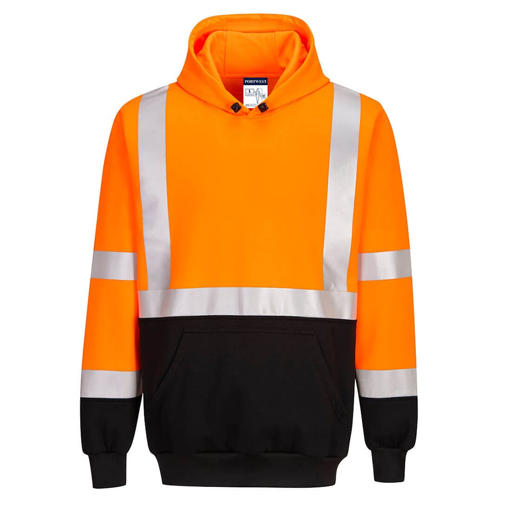 Portwest UB324 Hi Vis Two Tone Pullover Hoodie with Pocket - Gorvex.com