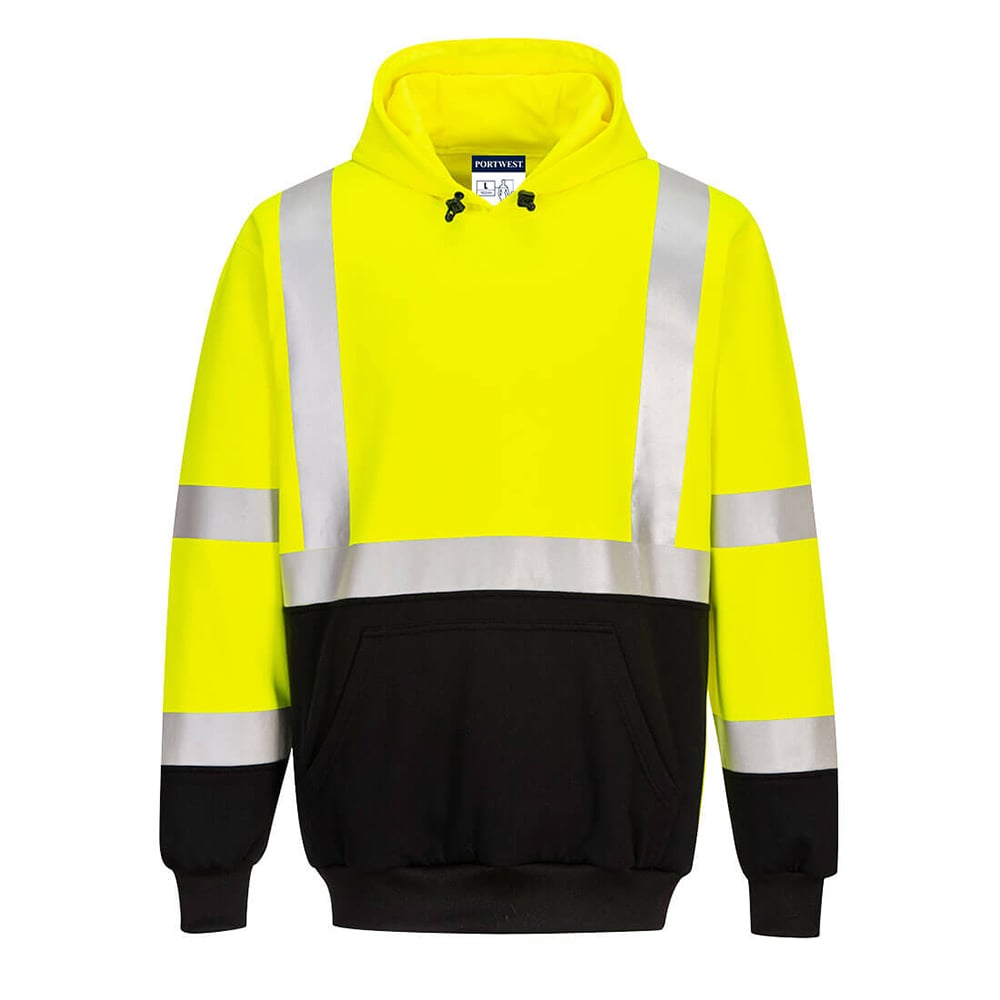 Portwest UB324 Hi Vis Two Tone Pullover Hoodie with Pocket - Gorvex.com