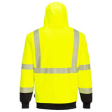 Portwest UB325 Hi Vis Insulated Zipped Hoodie with Contrast Panels - Gorvex.com