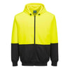 Portwest UB327 Hi - Vis Two - Tone Zipped Hoodie with Ribbed Cuffs - Gorvex.com
