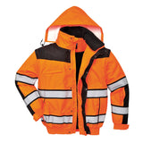 Portwest UC466 Hi Vis Classic Bomber Jacket with Elasticated Waistband - Gorvex.com