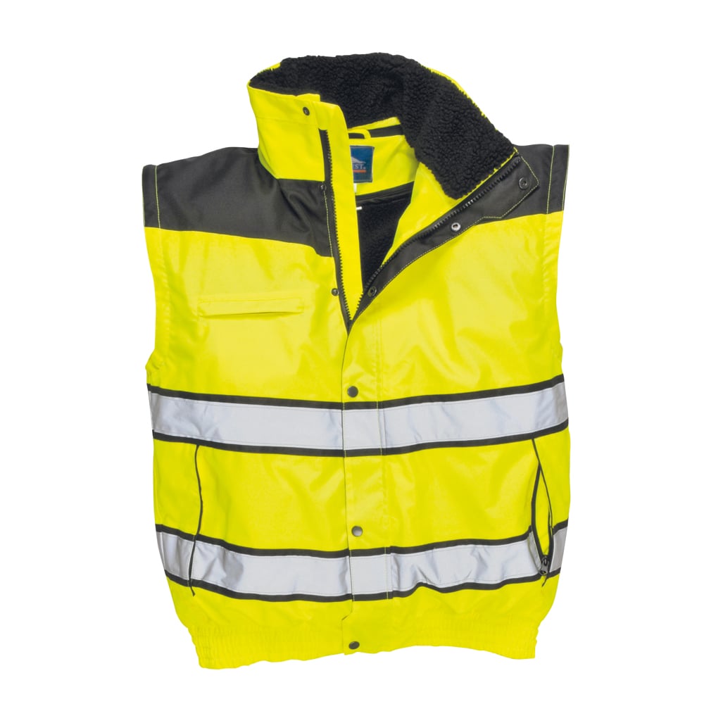 Portwest UC466 Hi Vis Classic Bomber Jacket with Elasticated Waistband - Gorvex.com