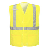 Portwest UC491 Economy Hi - Vis Mesh Vest with Hook & Loop Closure - Gorvex.com