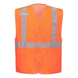 Portwest UC491 Economy Hi - Vis Mesh Vest with Hook & Loop Closure - Gorvex.com