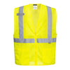 Portwest UC493 Vest - Port Series Economy Mesh Hi Vis Vest with 2 Pockets - Gorvex.com