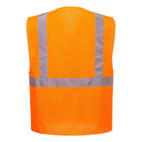Portwest UC495 Economy Hi - Vis Mesh Vest with Zipper Closure - Gorvex.com